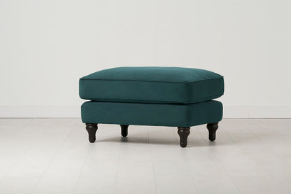 Polsterhocker Model 15, Eisvogelblau