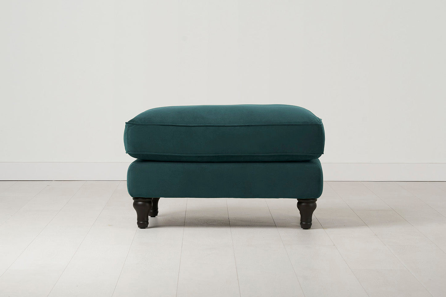 Polsterhocker Model 15, Eisvogelblau