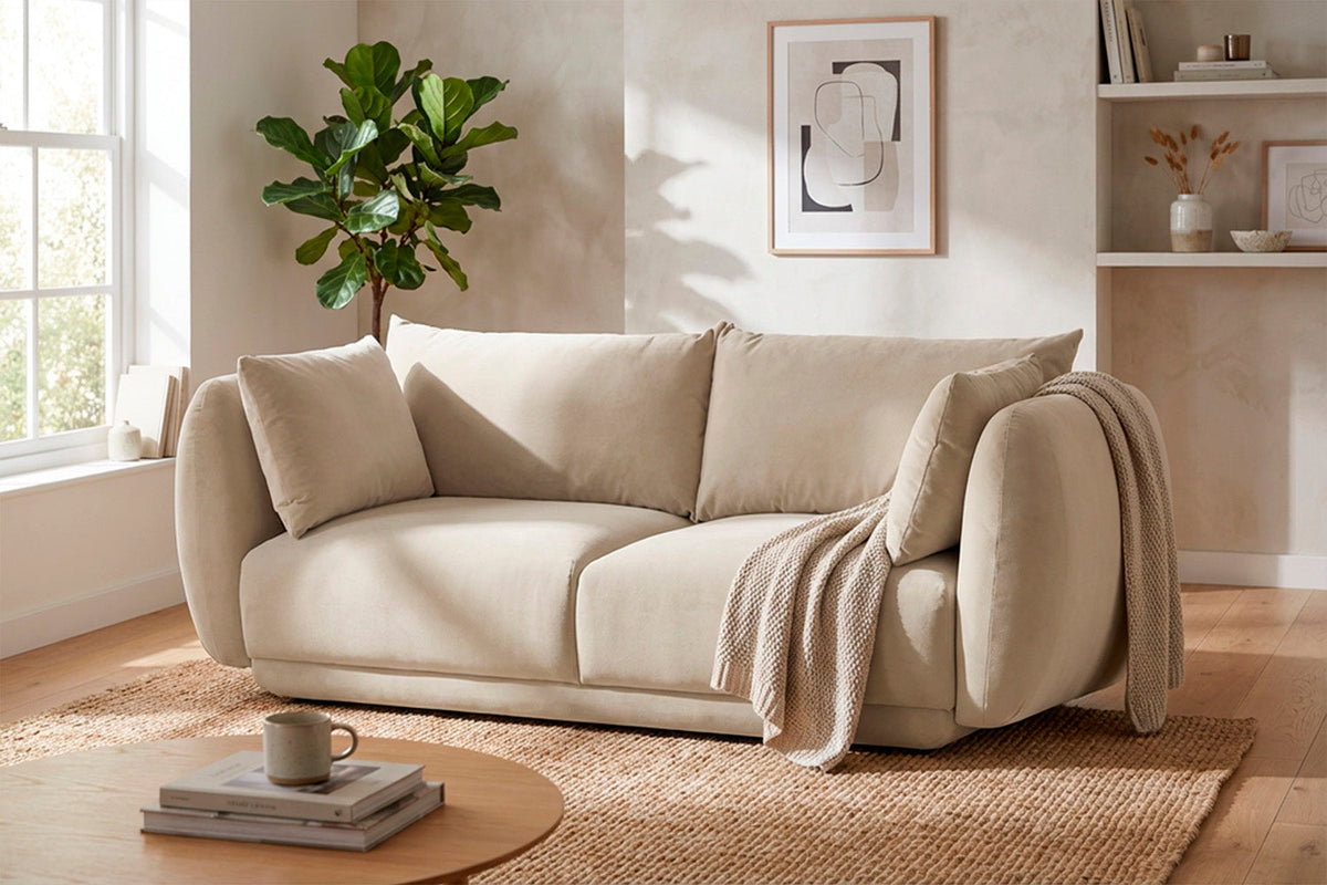 Model 16 3 Seater Sofa, Bone