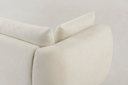  Model 16 Dreisitzer-Sofa,  Elfenbeinfarbe