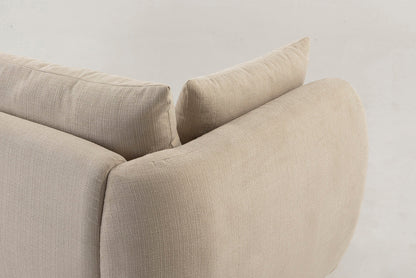  Model 16 Dreisitzer-Sofa, Hellbeige