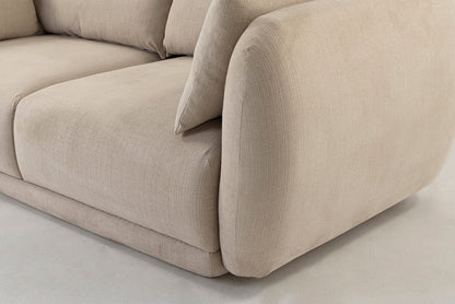  Model 16 Dreisitzer-Sofa, Hellbeige