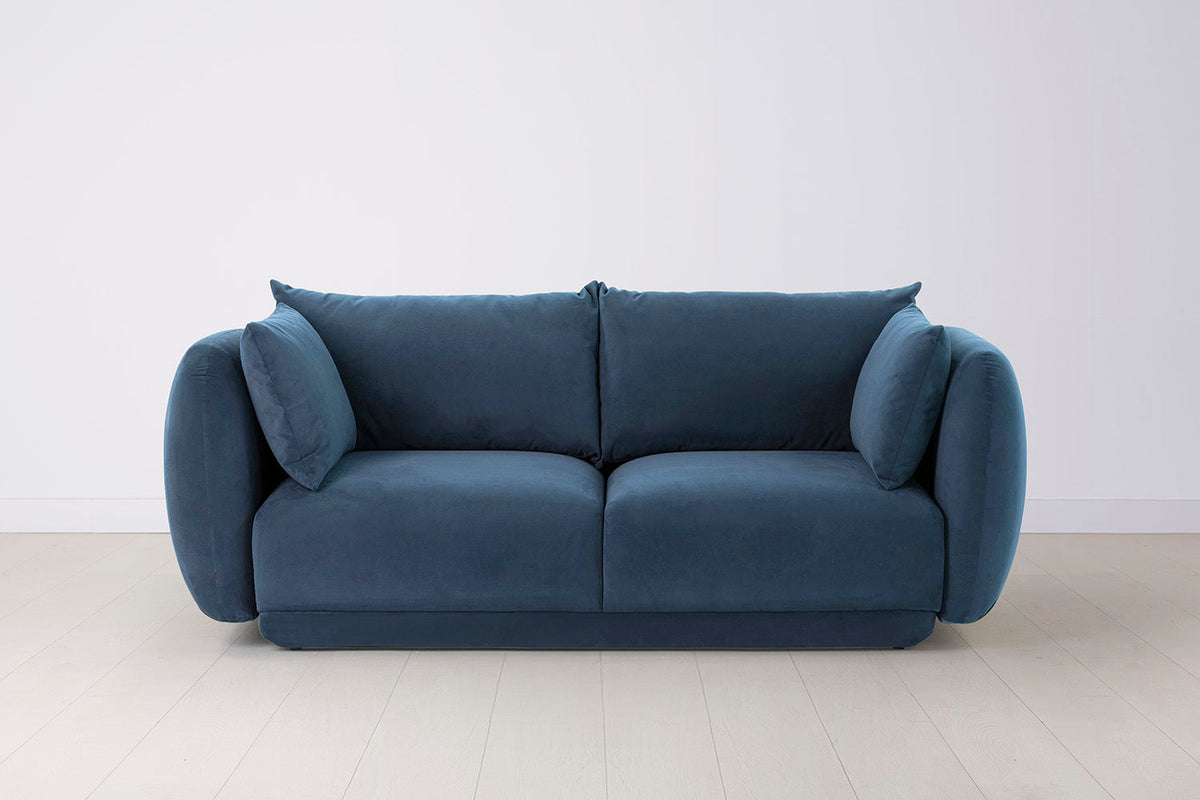 Model 16 Dreisitzer-Sofa, Blaugrün