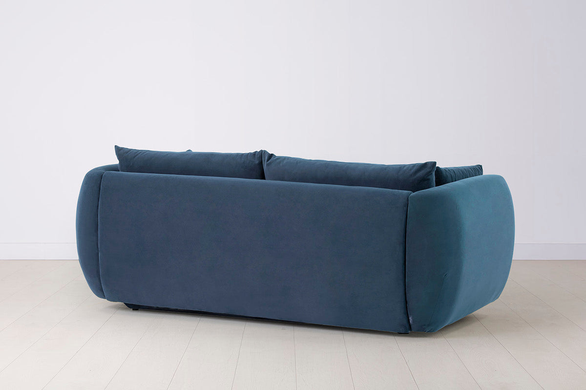  Model 16 Dreisitzer-Sofa, Blaugrün