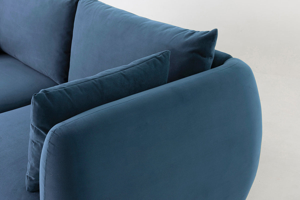 Model 16 Dreisitzer-Sofa, Blaugrün
