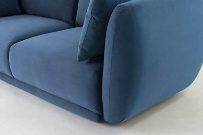  Model 16 Dreisitzer-Sofa, Blaugrün