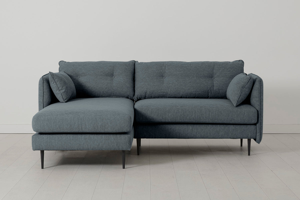 Model 19 3 Seater Left Chaise Sofa, Marine