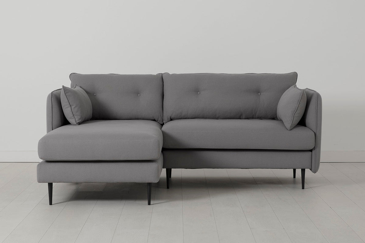 Model 19 3 Seater Left Chaise Sofa, Risso — Front View