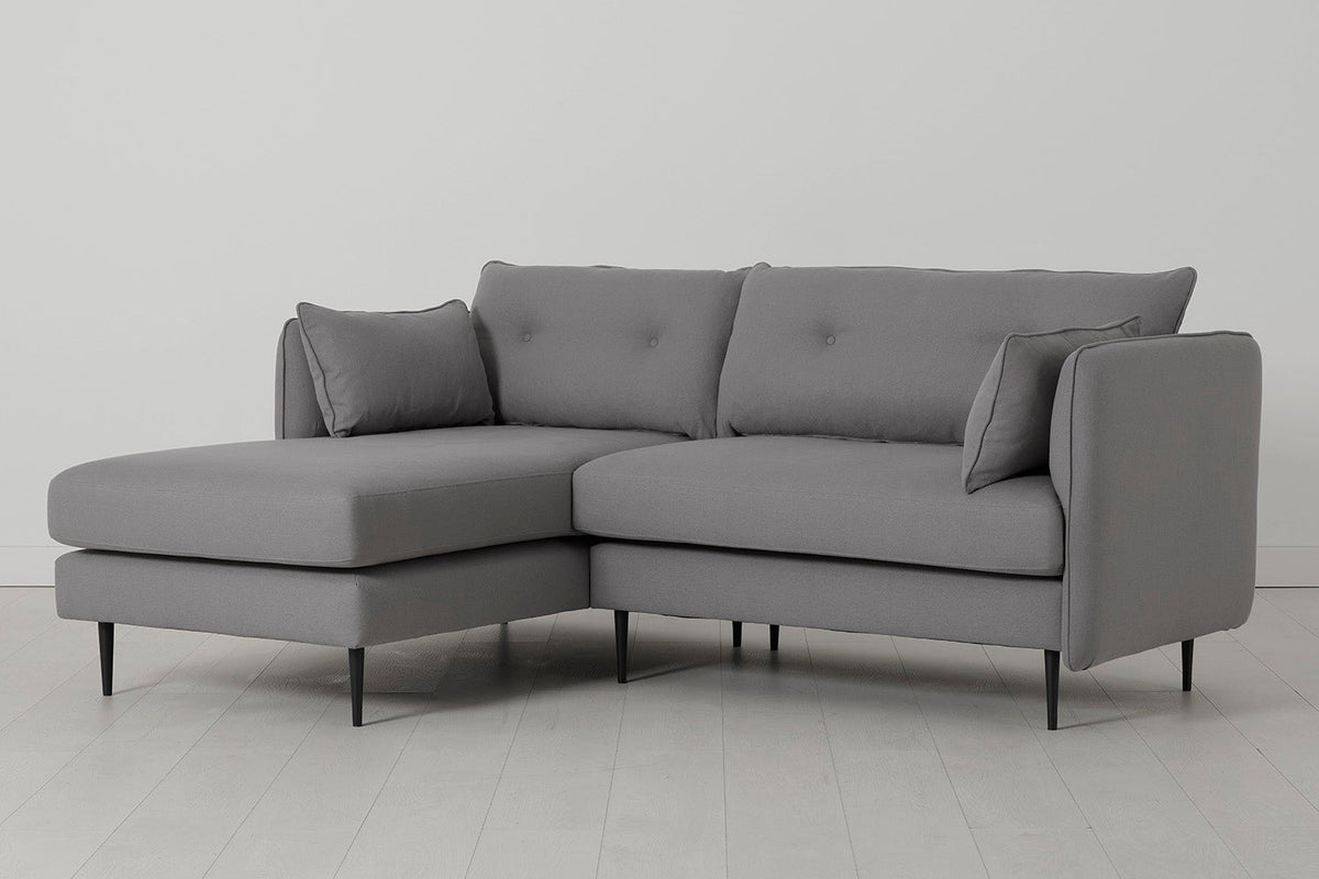 Model 19 3 Seater Left Chaise Sofa, Risso — Angle View