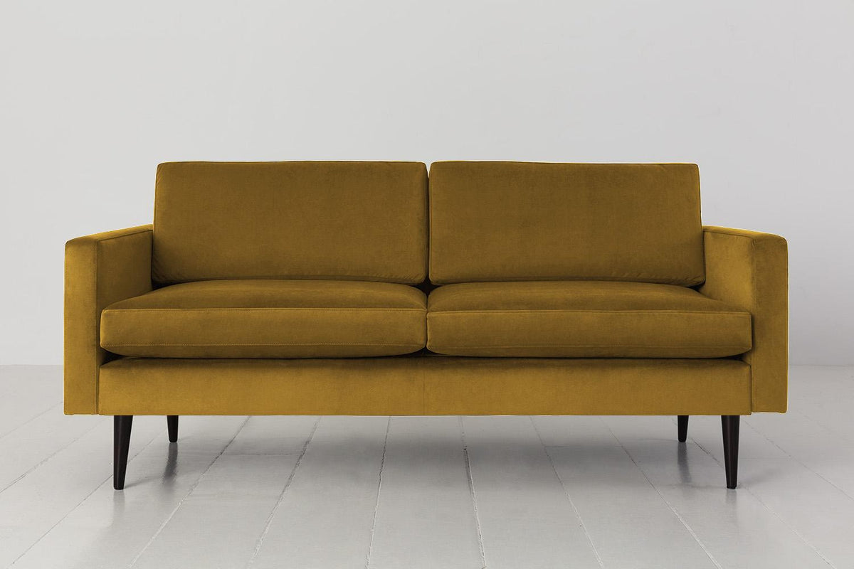 Zweisitzer-Sofa Model 01, Senfgelb