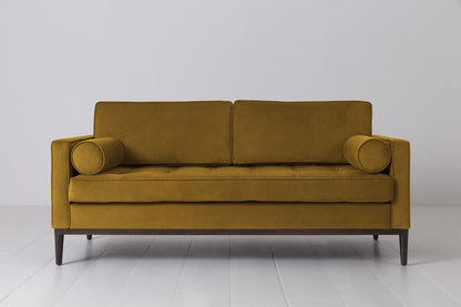 Zweisitzer-Sofa Model 02, Senfgelb