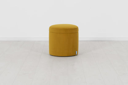 Polsterhocker 03, Senfgelb