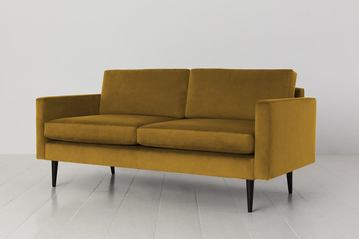 Zweisitzer-Sofa Model 01, Senfgelb