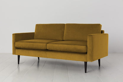 Zweisitzer-Sofa Model 01, Senfgelb
