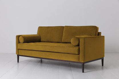 Zweisitzer-Sofa Model 02, Senfgelb