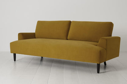 Dreisitzer-Sofa Model 05, Senfgelb