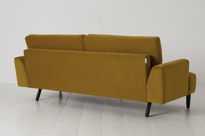 Dreisitzer-Sofa Model 05, Senfgelb