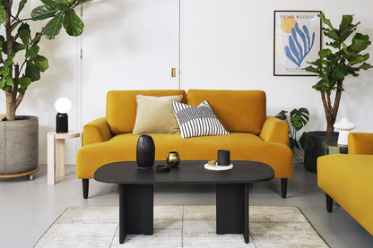 Zweisitzer-Sofa Model 05, Senfgelb