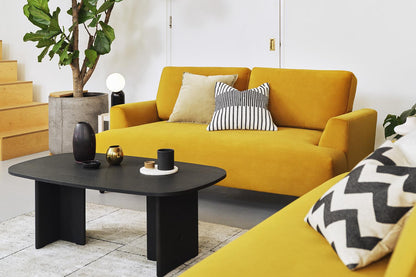 Zweisitzer-Sofa Model 05, Senfgelb