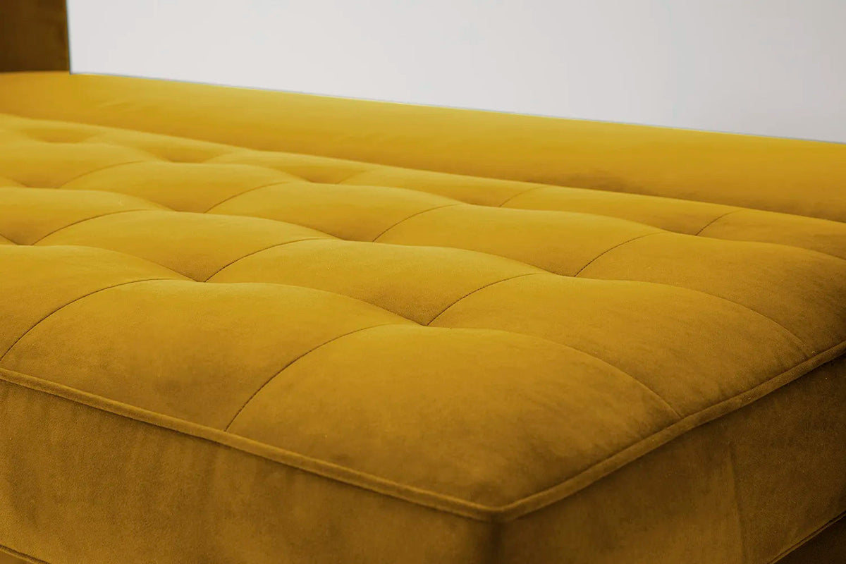 Model 02 Sofa Bed 3 Seater, Mustard