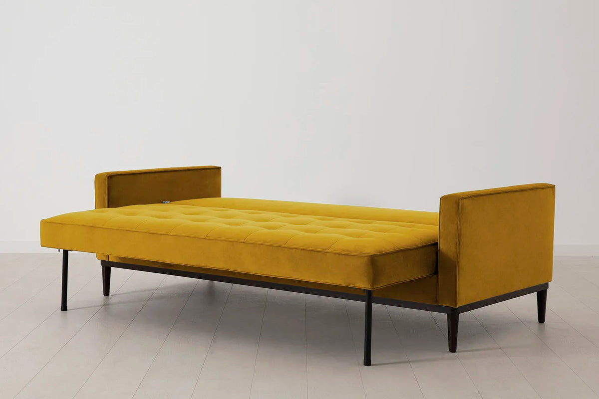 Model 02 Sofa Bed 3 Seater, Mustard
