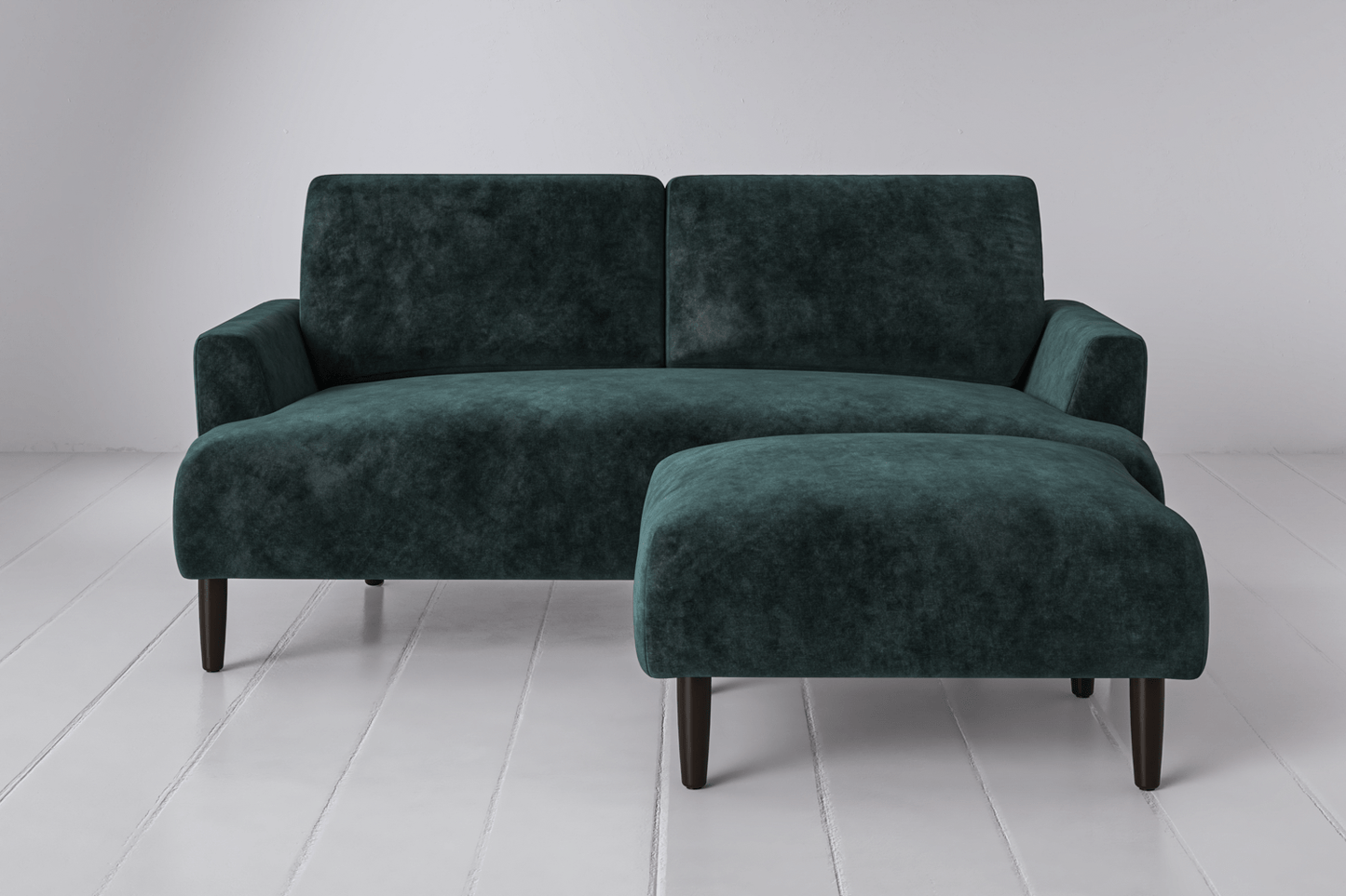 Model 05 Zweisitzer Sofa mit Hocker