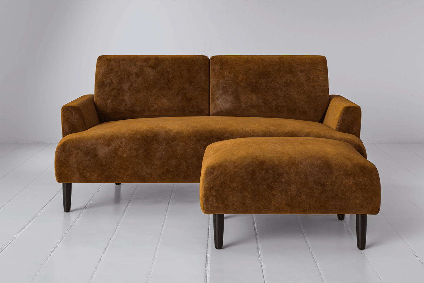 Model 05 Zweisitzer Sofa mit Hocker