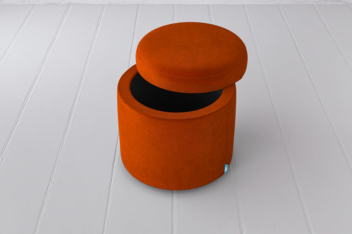 Polsterhocker 03, Paprikarot