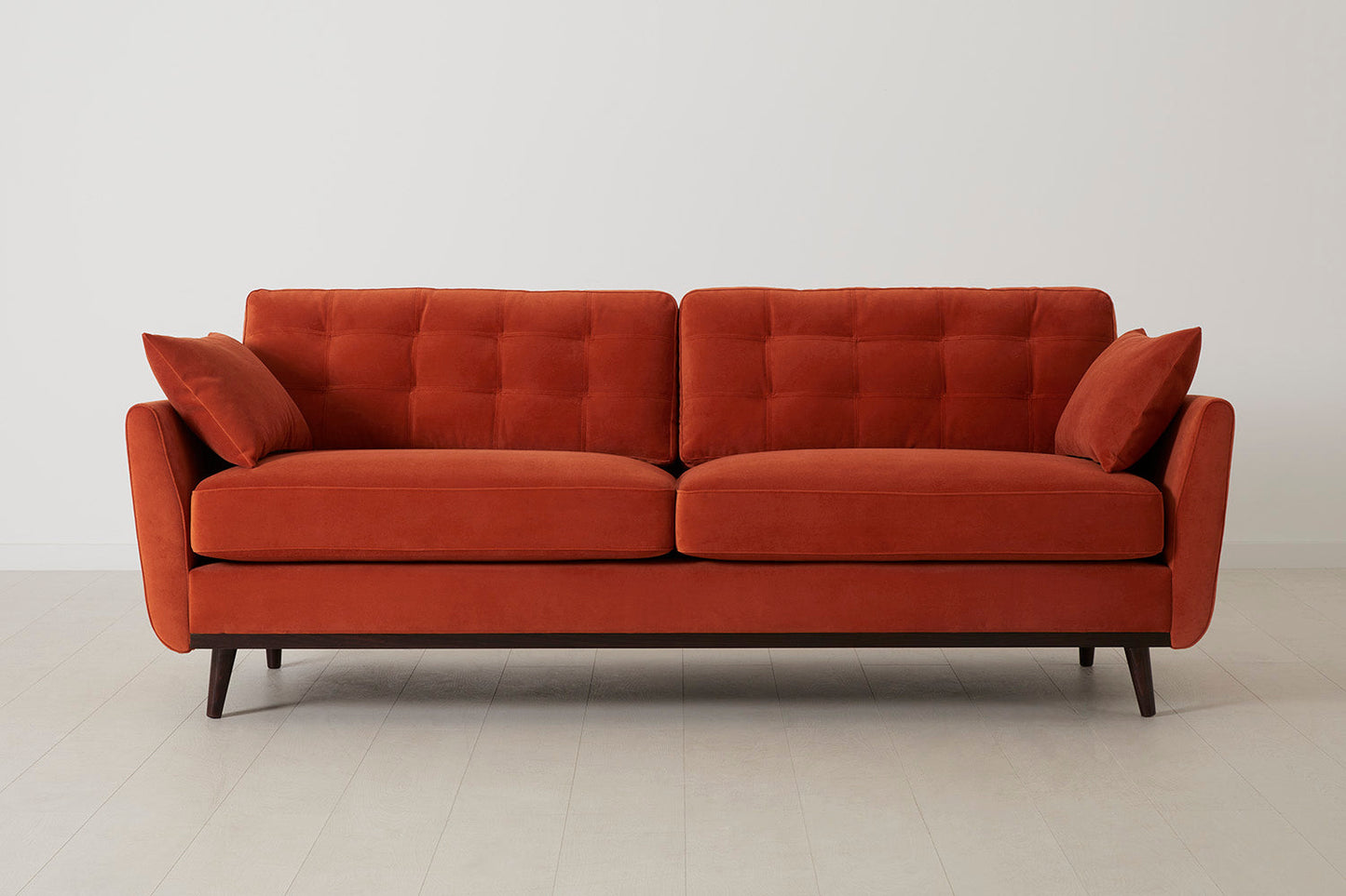 Dreisitzer-Sofa Model 10, Paprikarot