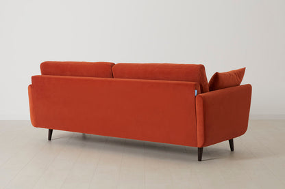 Dreisitzer-Sofa Model 10, Paprikarot