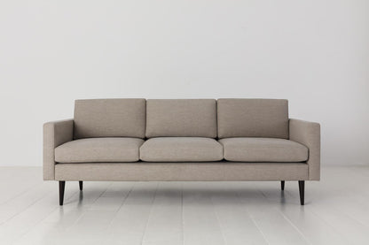 Dreisitzer-Sofa Model 01, Steingrau