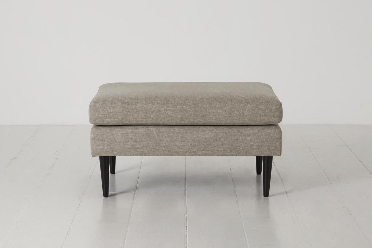 Polsterhocker Model 01, Steingrau