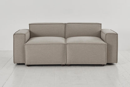 Zweisitzer-Sofa Model 03, Steingrau