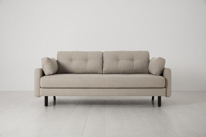 Model 04 Dreisitzer-Schlafsofa, Steingrau