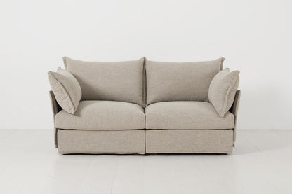 Zweisitzer-Sofa Model 06, Steingrau