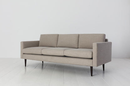 Dreisitzer-Sofa Model 01, Steingrau