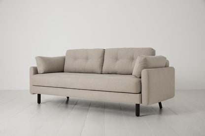 Model 04 Dreisitzer-Schlafsofa, Steingrau