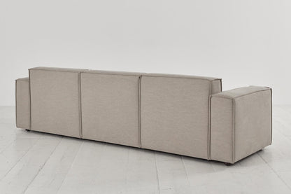 Dreisitzer-Sofa Model 03, Steingrau