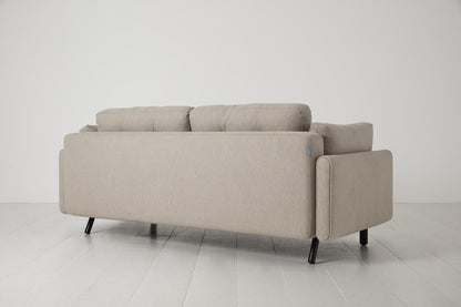 Model 04 Dreisitzer-Schlafsofa, Steingrau