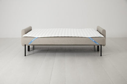 Model 04 Dreisitzer-Schlafsofa, Steingrau
