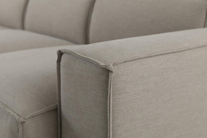 Dreisitzer-Sofa Model 03, Steingrau