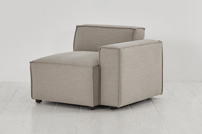 Model 03 Right Arm Sofa Module, Pumice