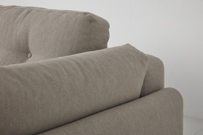Model 04 Dreisitzer-Schlafsofa, Steingrau