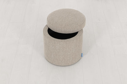 Polsterhocker 03, Steingrau