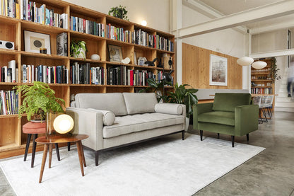 Zweisitzer-Sofa Model 02, Steingrau