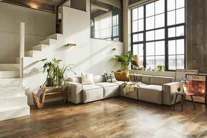 Ecksofa Model 03, Steingrau