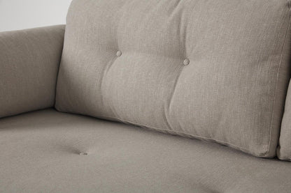 Model 04 Dreisitzer-Schlafsofa, Steingrau
