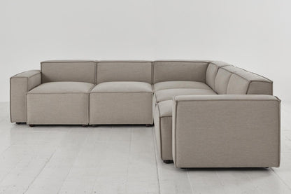 Ecksofa Model 03, Steingrau