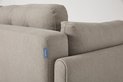 Model 04 Dreisitzer-Schlafsofa, Steingrau
