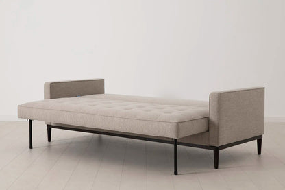 Model 02 Dreisitzer-Schlafsofa , Steingrau